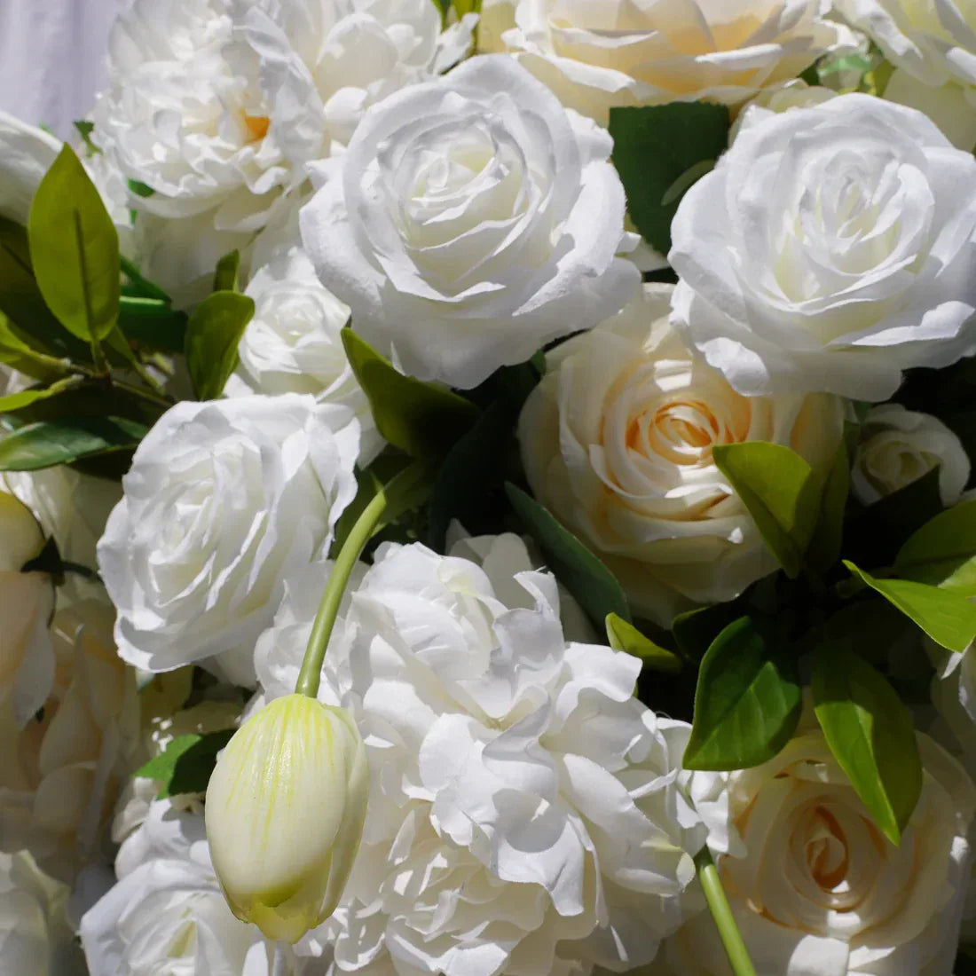 Artificial White Kitty Flower Wedding Table Centerpiece DD02504 - Uflower