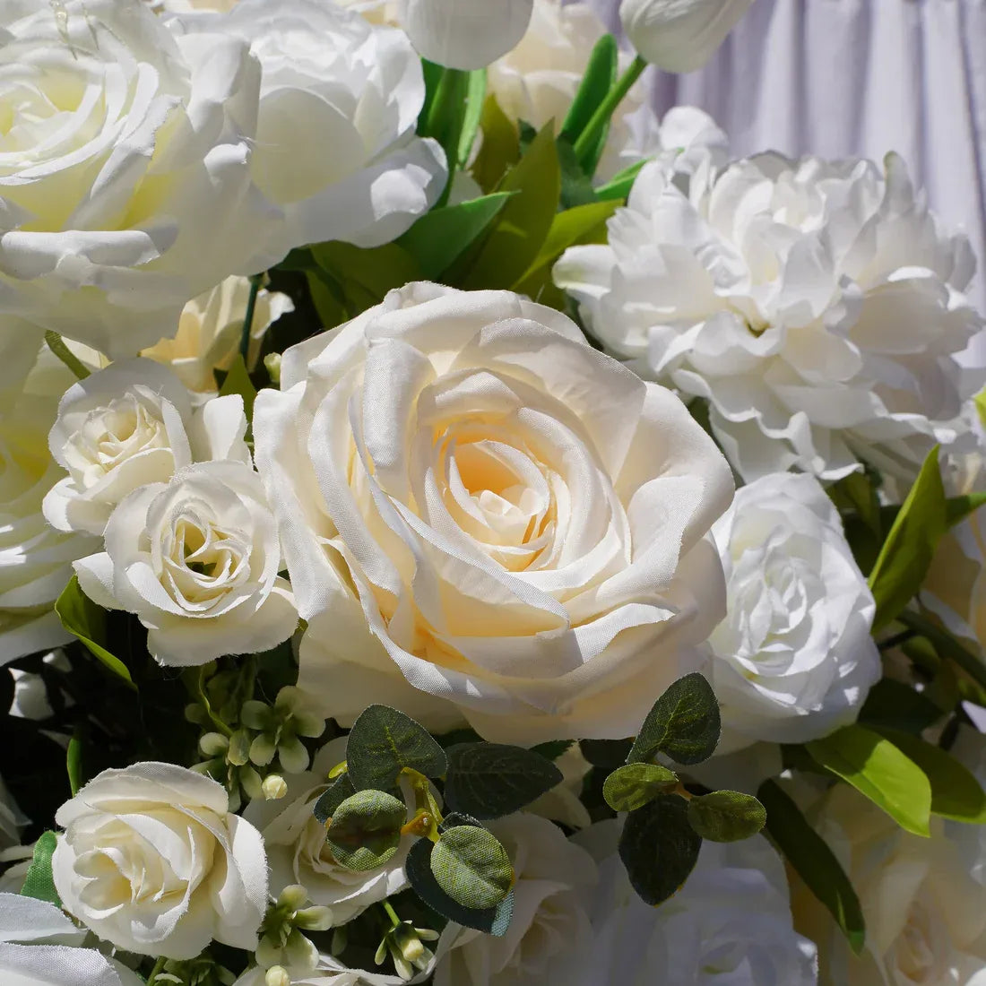 Artificial White Kitty Flower Wedding Table Centerpiece DD02504 - Uflower