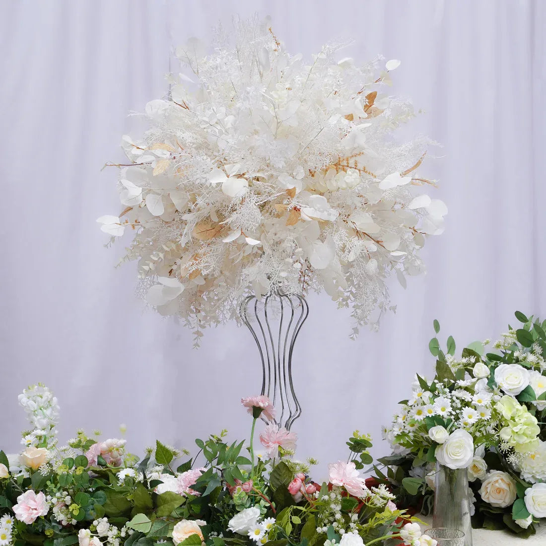 Artificial Pampas Flower Wedding Table Centerpiece DD02492 - Uflower