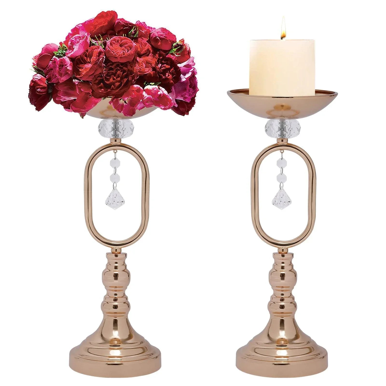 Metal Iron Electroplated Vase Wedding Prop Guide - Uflower
