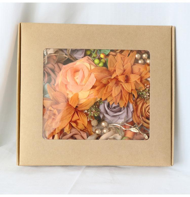 Imitation caramel rose silk fabric aircraft box DIY interior decoration - Uflower