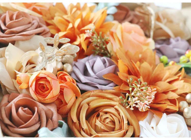 Imitation caramel rose silk fabric aircraft box DIY interior decoration - Uflower