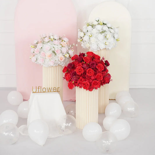 Uflower Hydrangea Rose Wedding Table Centerpiece Decor MB80046-01 - Uflower