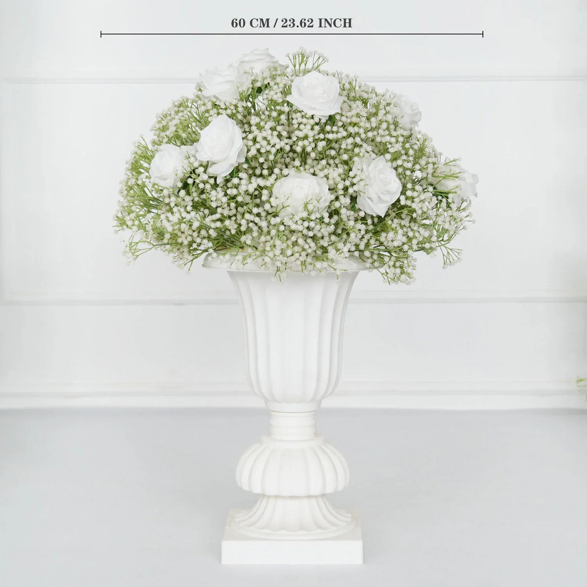 Uflower Luxury White Rose Flower Arch Event Wedding Decor SET80004 - Uflower