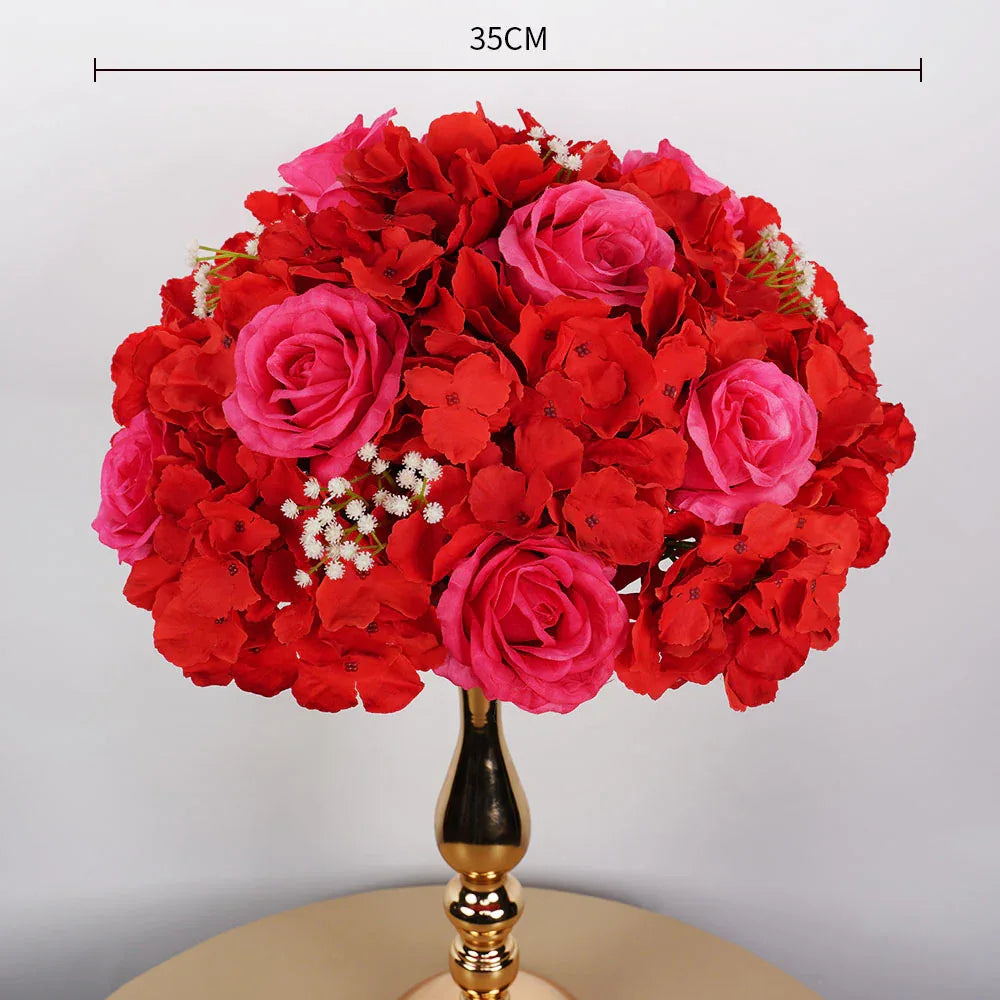 Uflower 35CM Artificial Flower Table Centerpiece Flower Ball Wedding Floral Arrangement MB80002 - Uflower