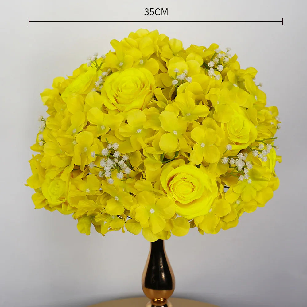 Uflower 35CM Artificial Flower Table Centerpiece Flower Ball Wedding Floral Arrangement MB80002 - Uflower