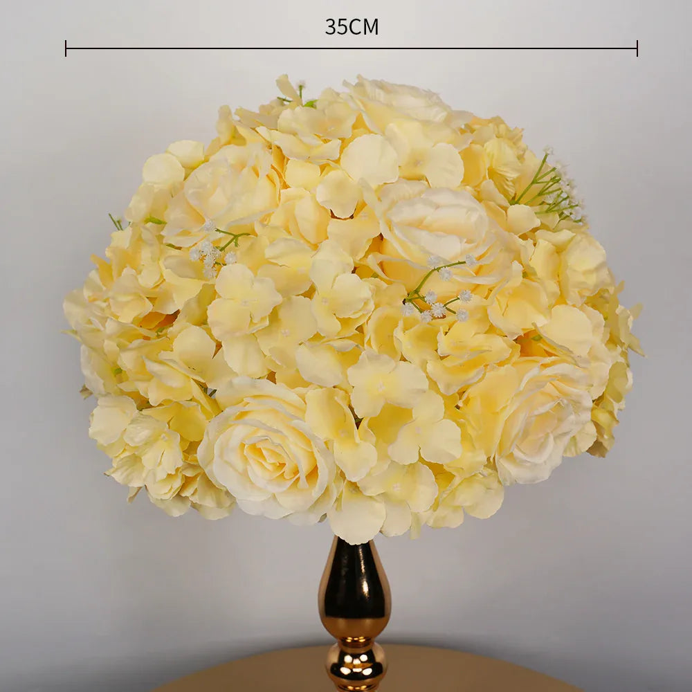 Uflower 35CM Artificial Flower Table Centerpiece Flower Ball Wedding Floral Arrangement MB80002 - Uflower