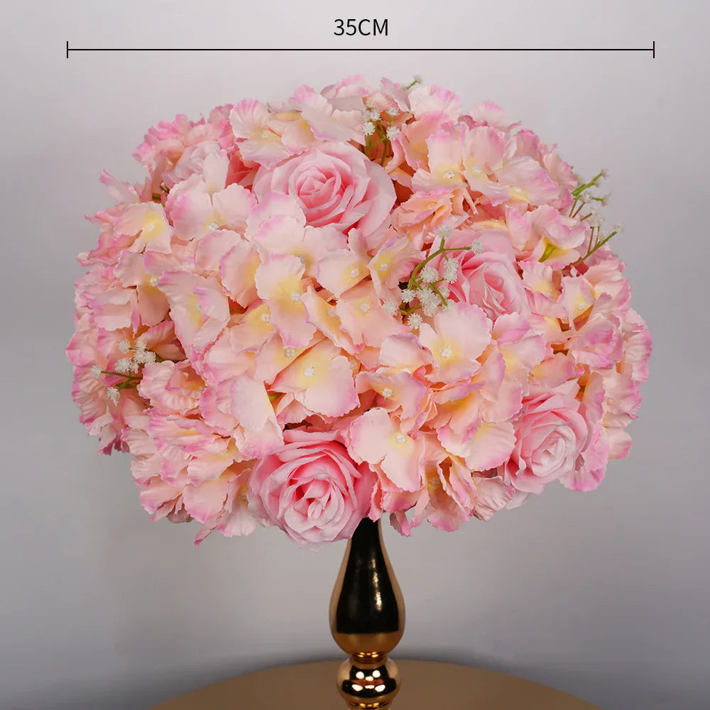 Uflower 35CM Artificial Flower Table Centerpiece Flower Ball Wedding Floral Arrangement MB80002 - Uflower