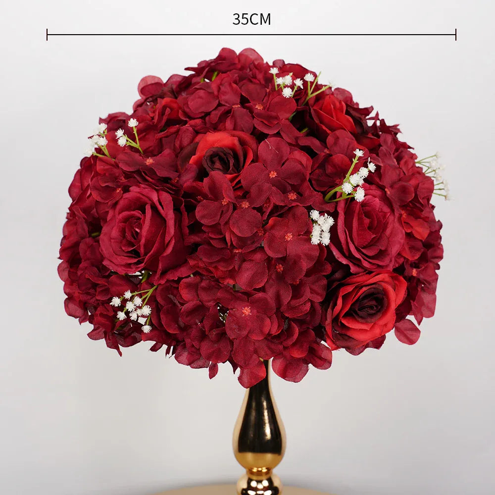 Uflower 35CM Artificial Flower Table Centerpiece Flower Ball Wedding Floral Arrangement MB80002 - Uflower