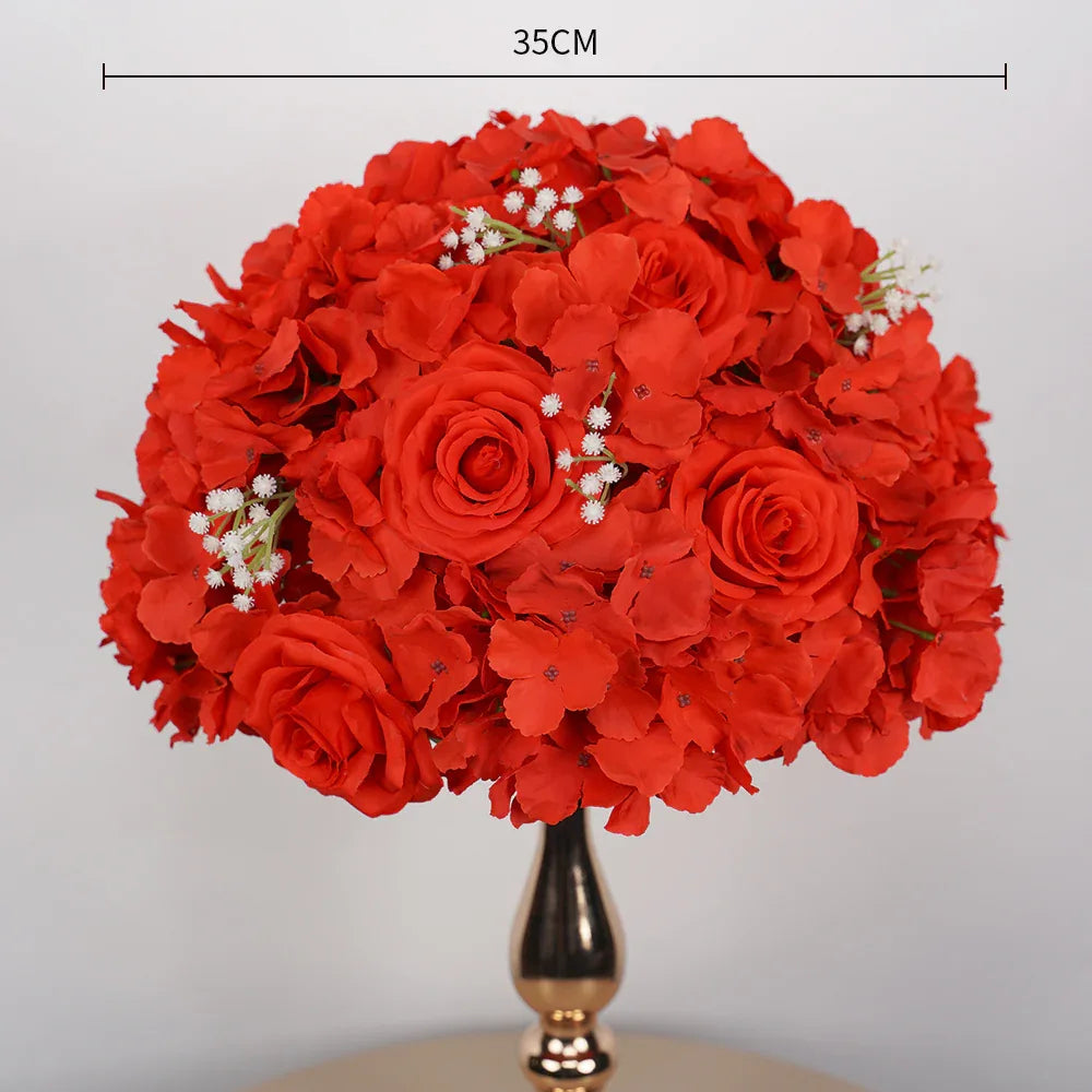 Uflower 35CM Artificial Flower Table Centerpiece Flower Ball Wedding Floral Arrangement MB80002 - Uflower