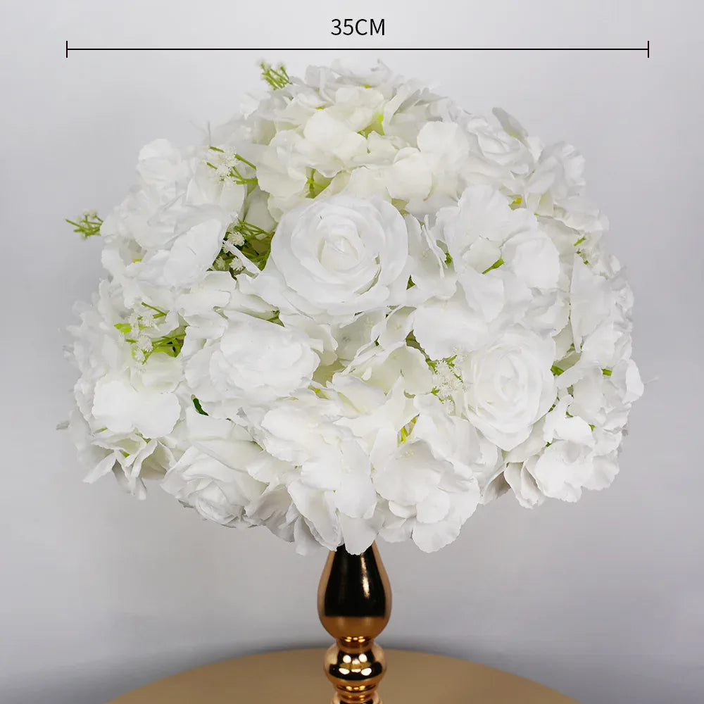 Uflower 35CM Artificial Flower Table Centerpiece Flower Ball Wedding Floral Arrangement MB80002 - Uflower