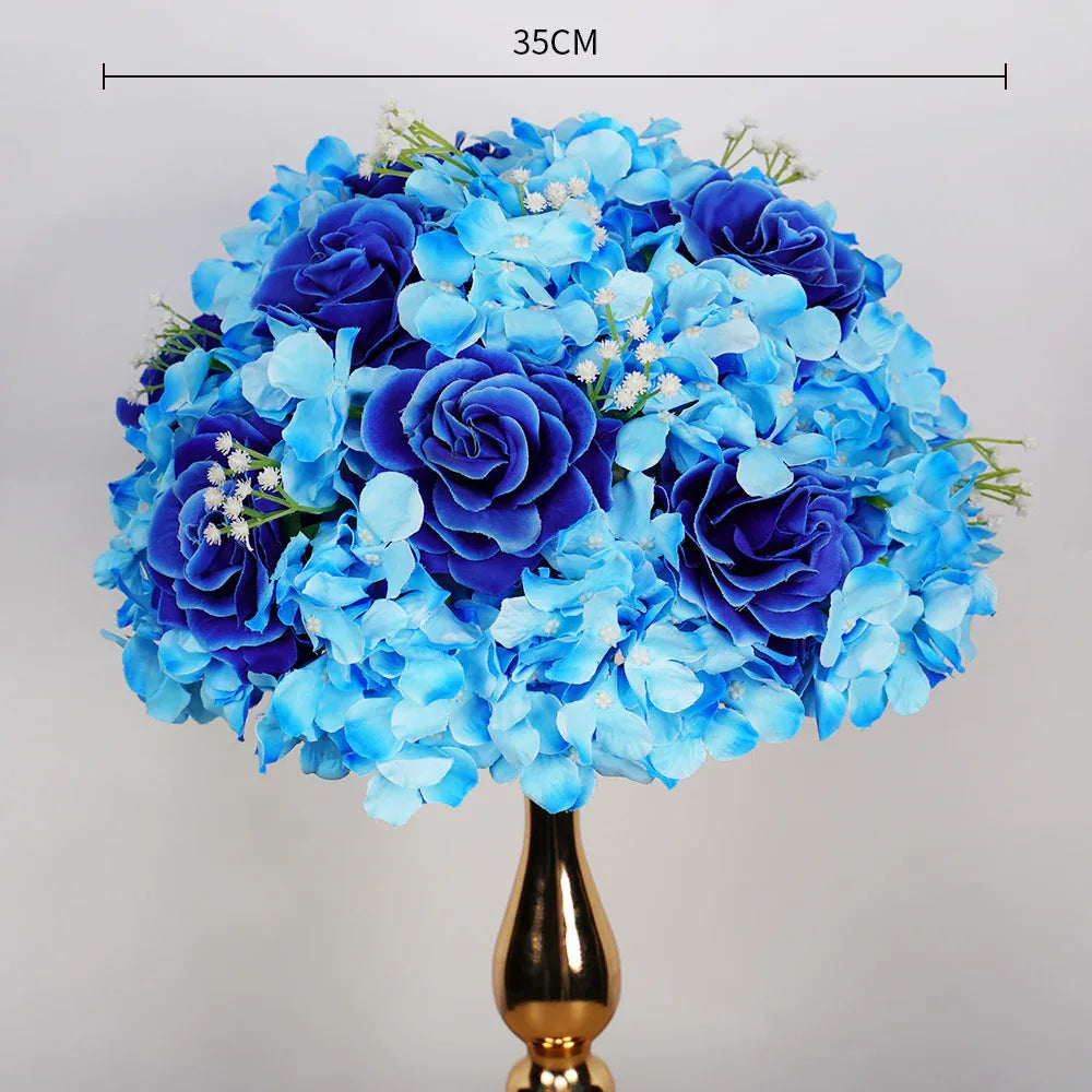 Uflower 35CM Artificial Flower Table Centerpiece Flower Ball Wedding Floral Arrangement MB80002 - Uflower
