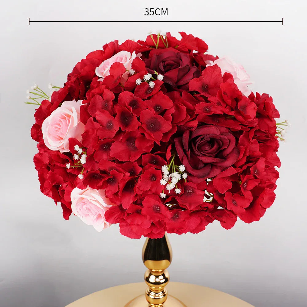 Uflower 35CM Artificial Flower Table Centerpiece Flower Ball Wedding Floral Arrangement MB80002 - Uflower