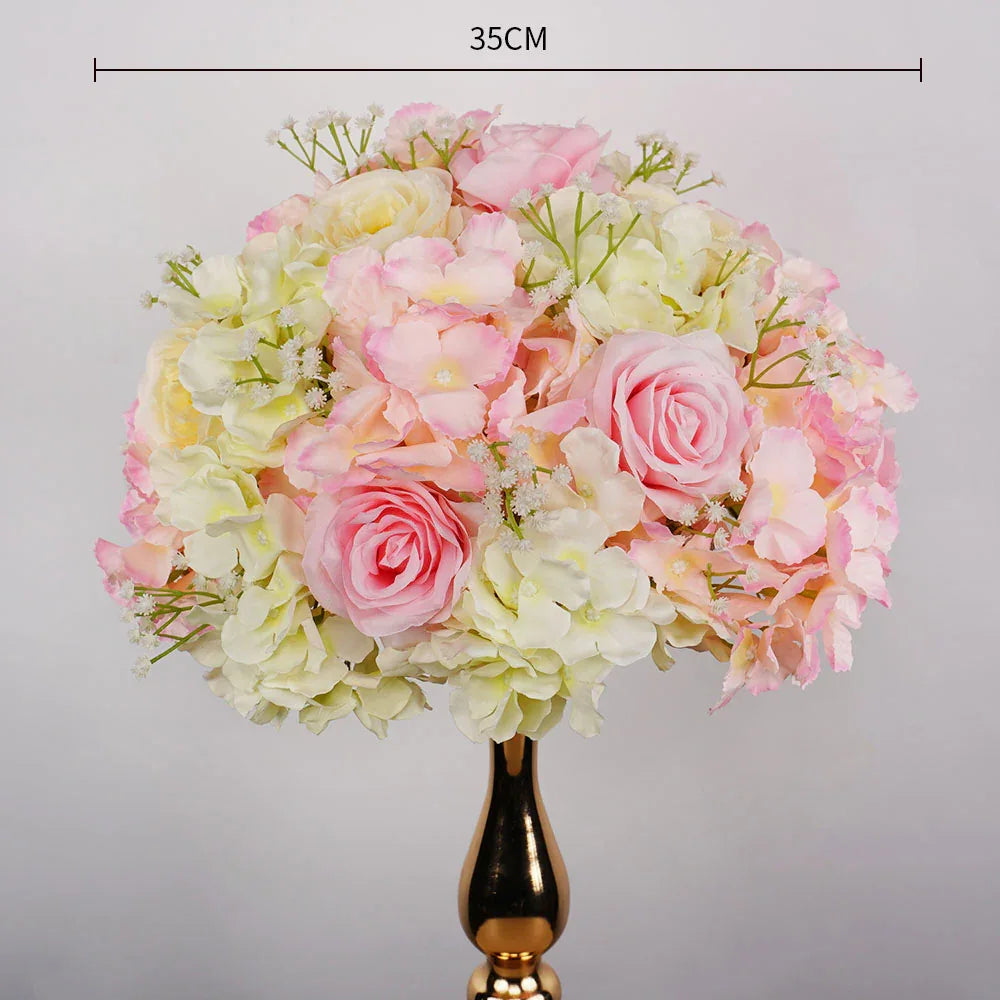 Uflower 35CM Artificial Flower Table Centerpiece Flower Ball Wedding Floral Arrangement MB80002 - Uflower