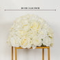 30CM Milk White Hemisphere Tbale Flower