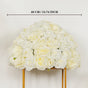 40CM Milk White Hemisphere Tbale Flower