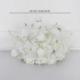 Uflower Artificial White Rose Flower Arrangement Wedding Backdrop Decor Props SET80052-01 - Uflower