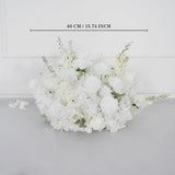 Uflower Artificial White Rose Flower Arrangement Wedding Backdrop Decor Props SET80052-01 - Uflower