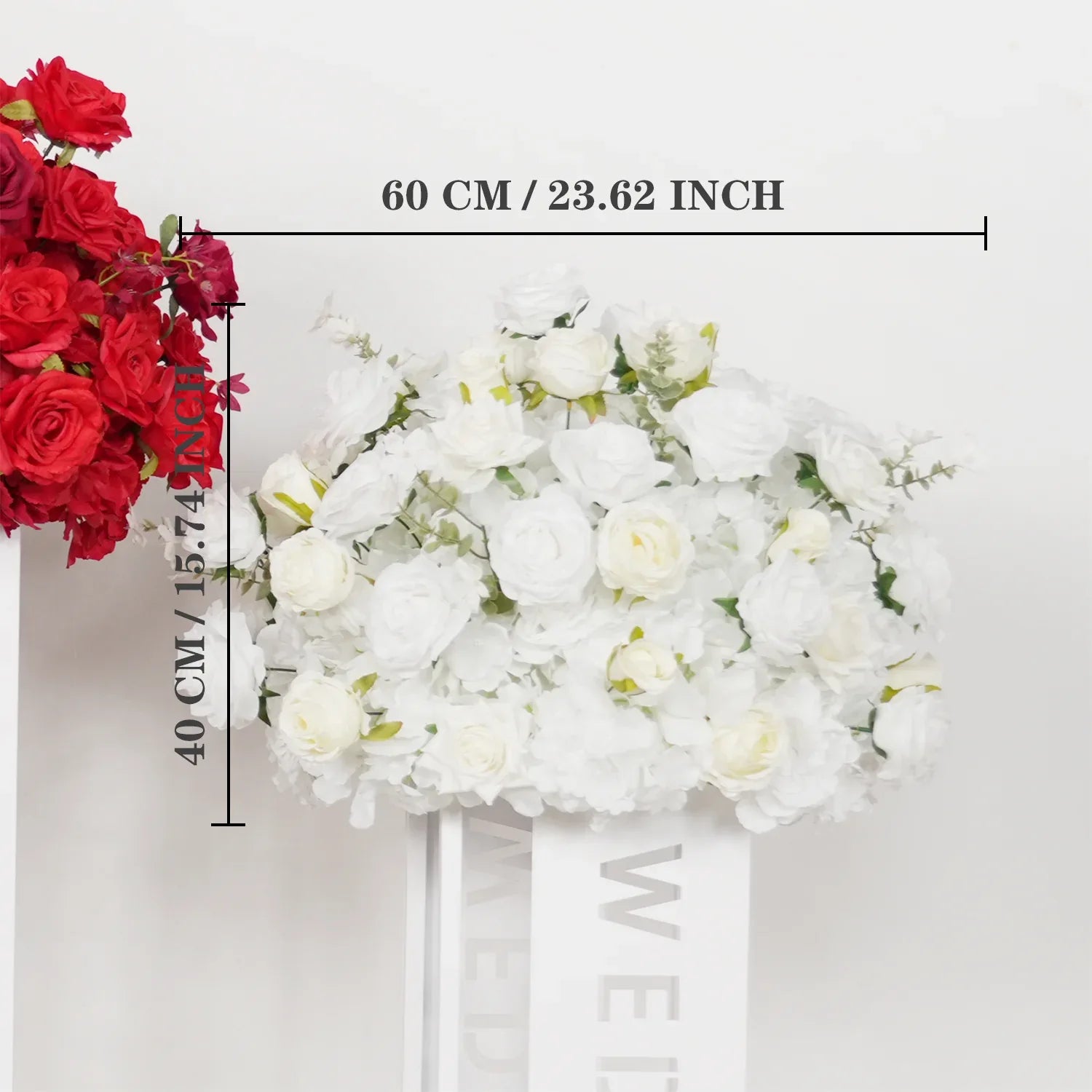 Uflower Hydrangea Rose Wedding Table Centerpiece Decor MB80046-01 - Uflower