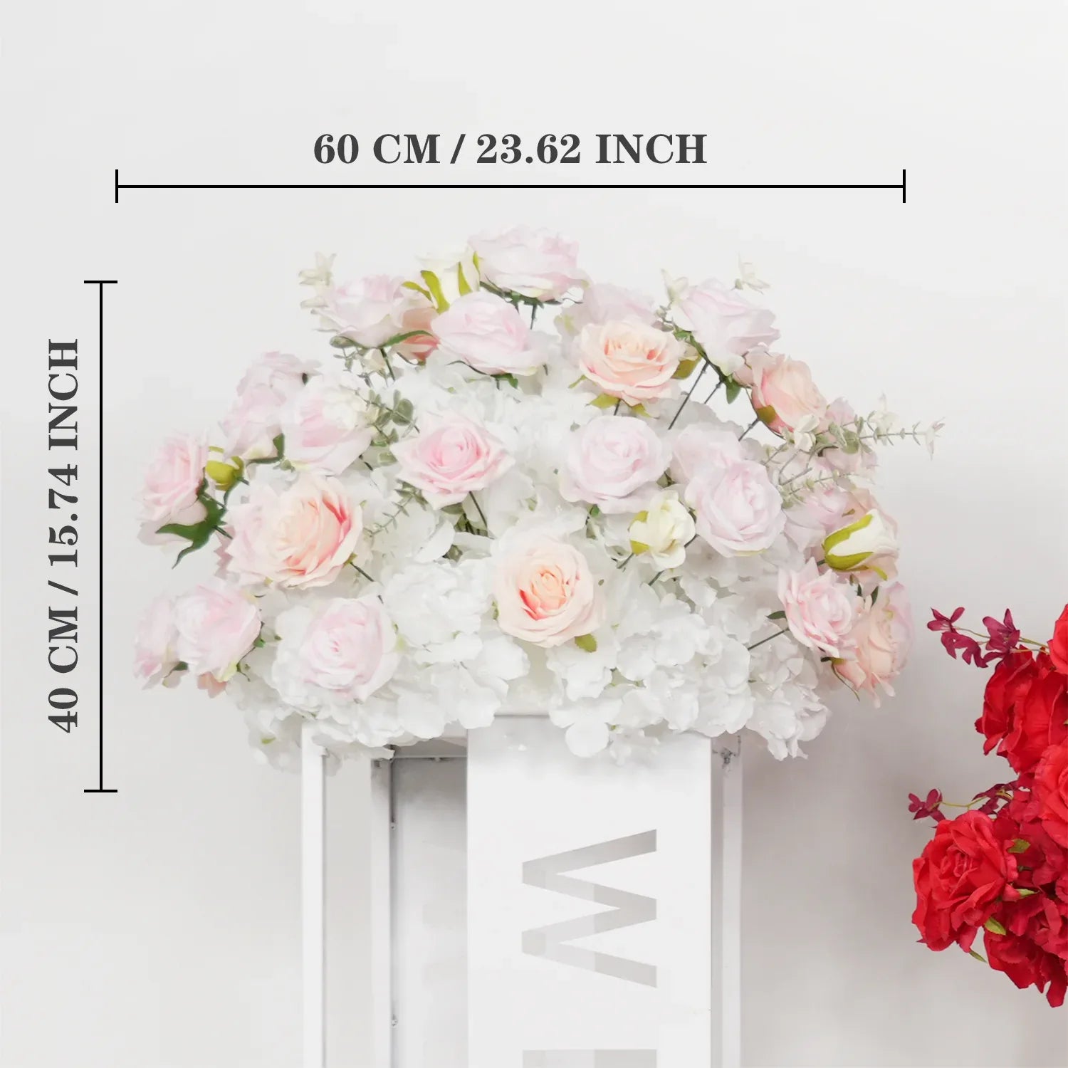 Uflower Hydrangea Rose Wedding Table Centerpiece Decor MB80046-01 - Uflower