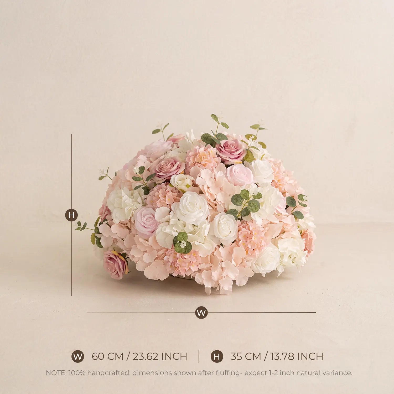 Uflower Pink Wedding Decorations | One-Stop Styling with Floral Wall, Table Flowers, Chair Flowers & Wreaths