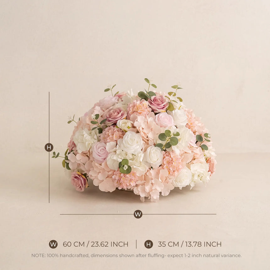 Uflower Pink Wedding Decorations | One-Stop Styling with Floral Wall, Table Flowers, Chair Flowers & Wreaths