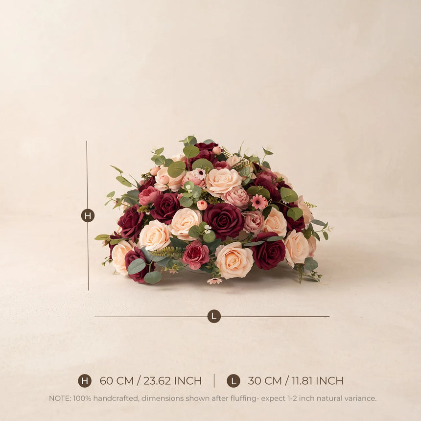 Uflower Red Wedding Decor Set | Horn Arch,Table Centerpiece &Table Runner |Multiple Sizes, One-Stop Styling