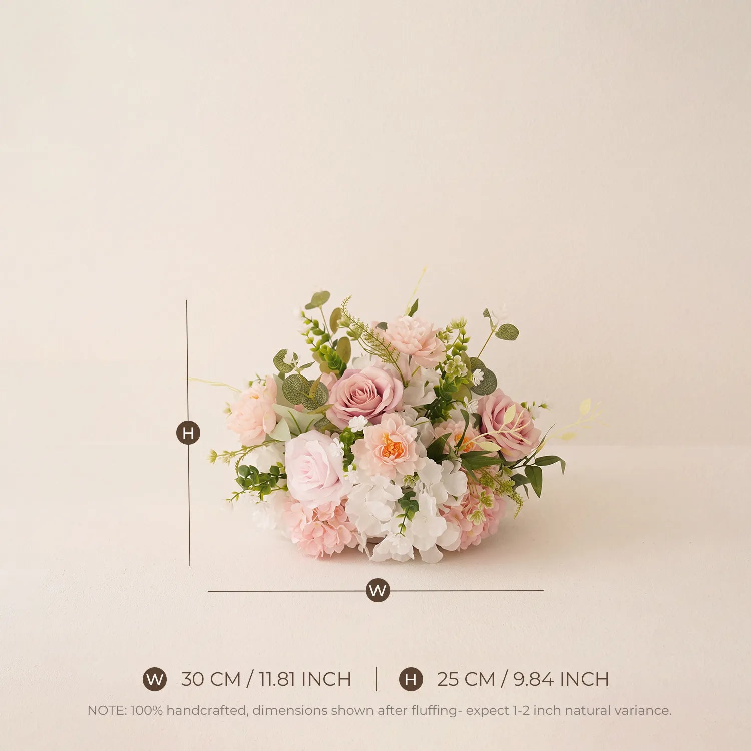 White & Pink One-Stop Wedding Flower Decor | Table Flower Balls, Ground Flowers & Flower Rows