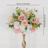 Uflower Pink White Rose Green Leaf Table Centerpieces Floral Ball Wedding Decoration MB80070 - Uflower
