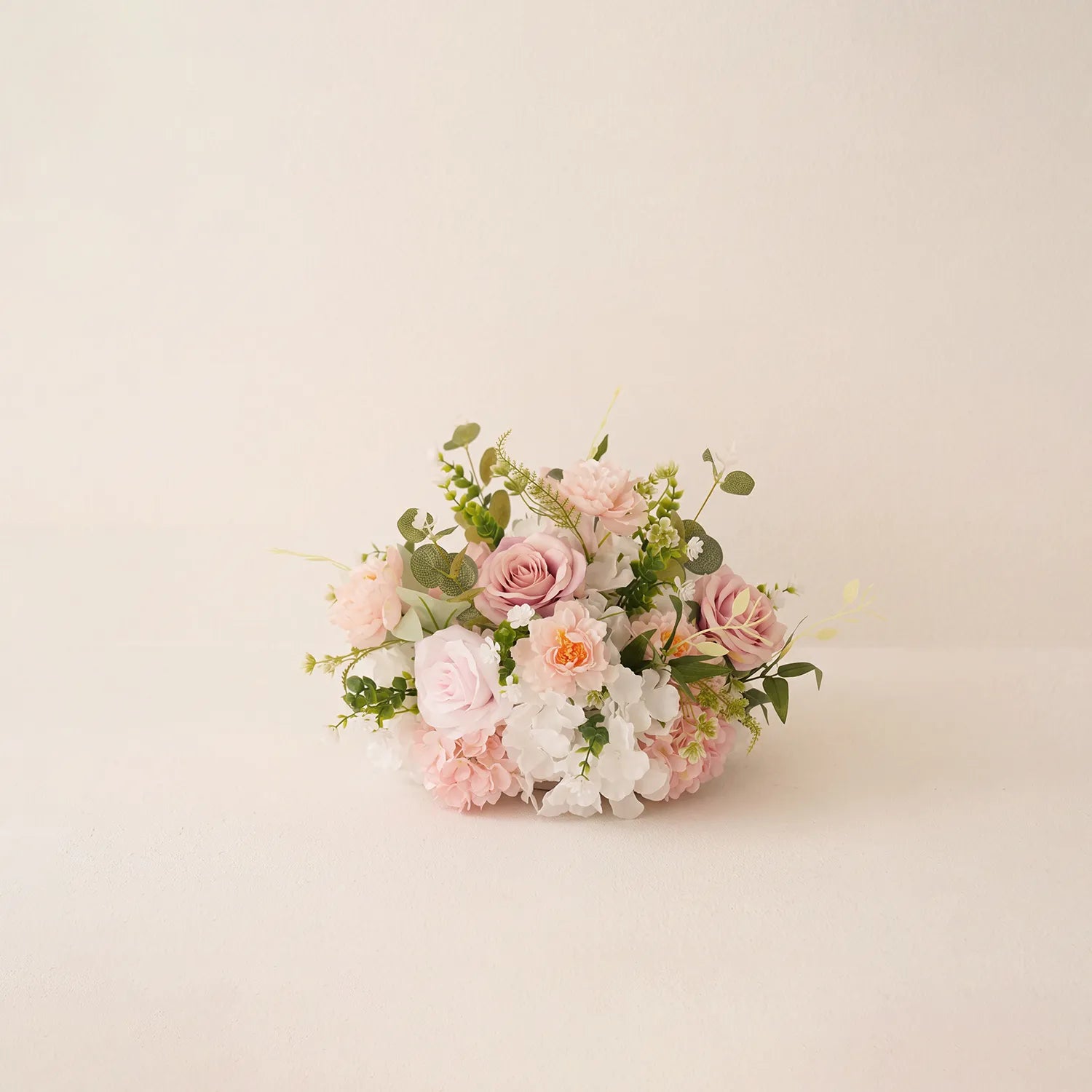 White & Pink One-Stop Wedding Flower Decor | Table Flower Balls, Ground Flowers & Flower Rows