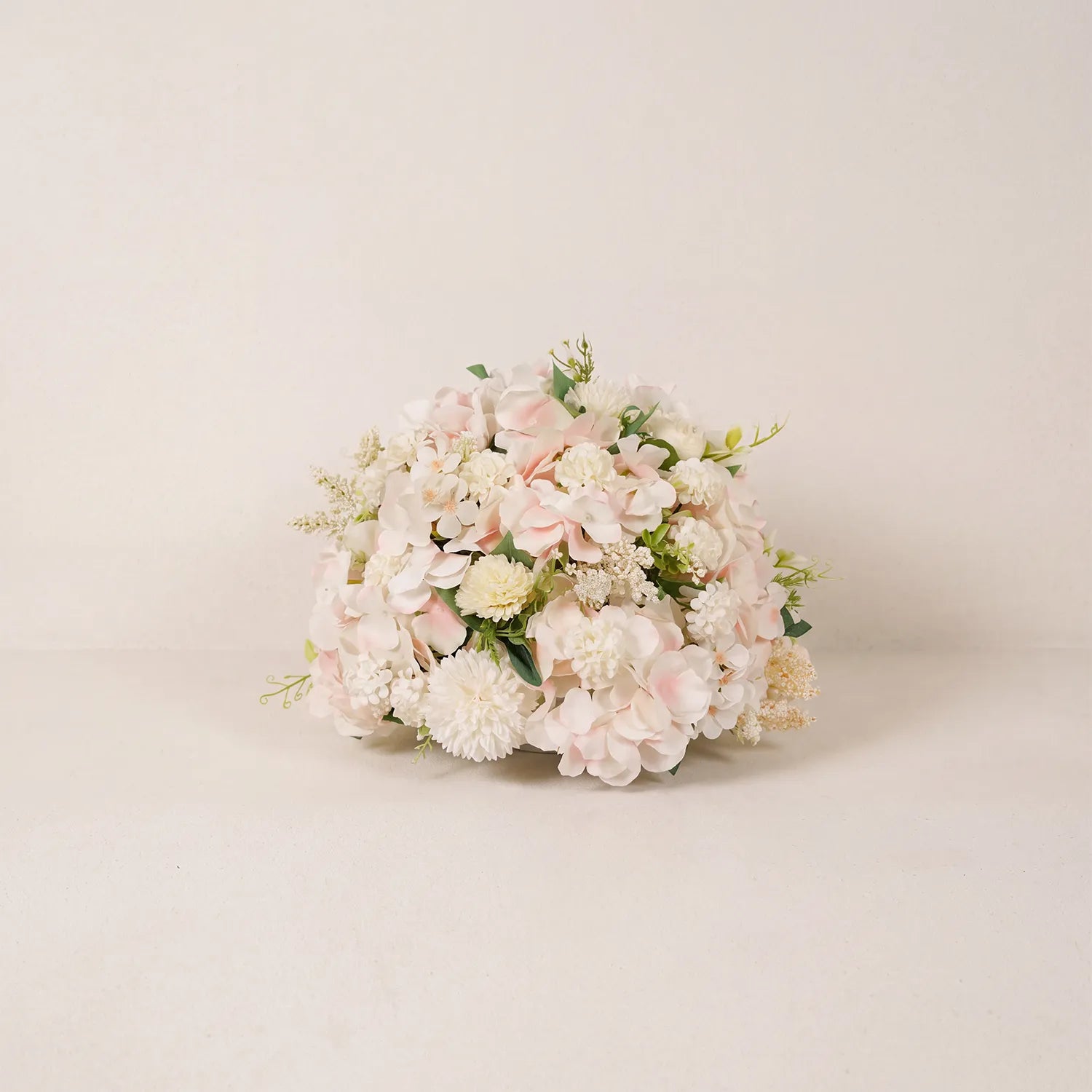 Soft Champagne & Pink Sweetheart Table Decor | One-Stop Floral Styling with Centerpiece & Ground Flowers