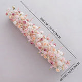Uflower Artificial Pink White Flower Row Wedding KT Backdrop Decor SET80152 - Uflower