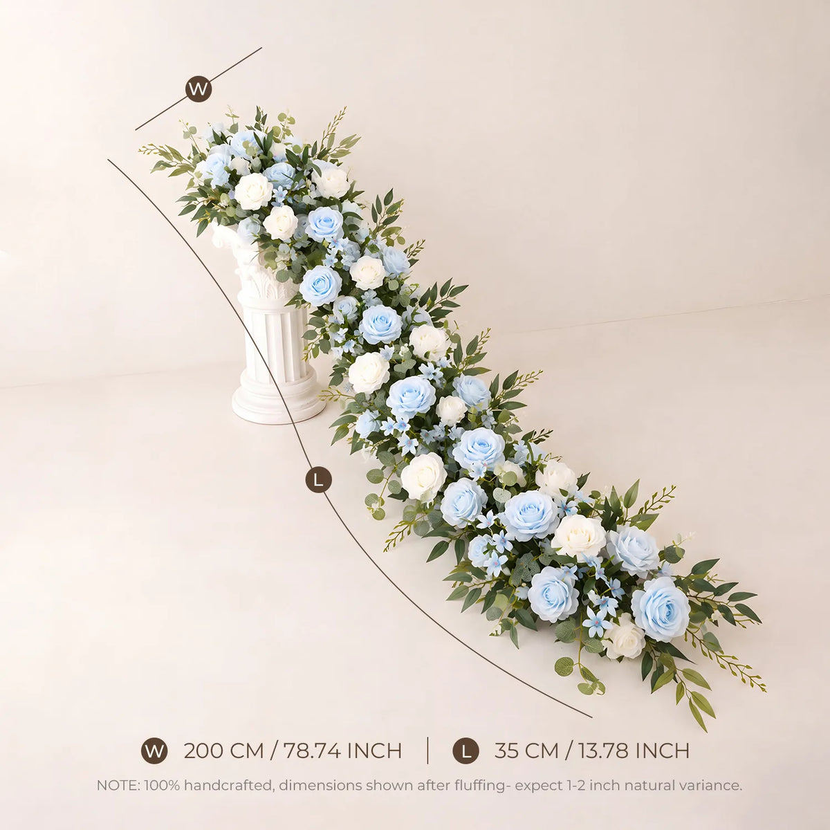 Uflower Guirlande de roses pour arche de mariage MC80042-01
