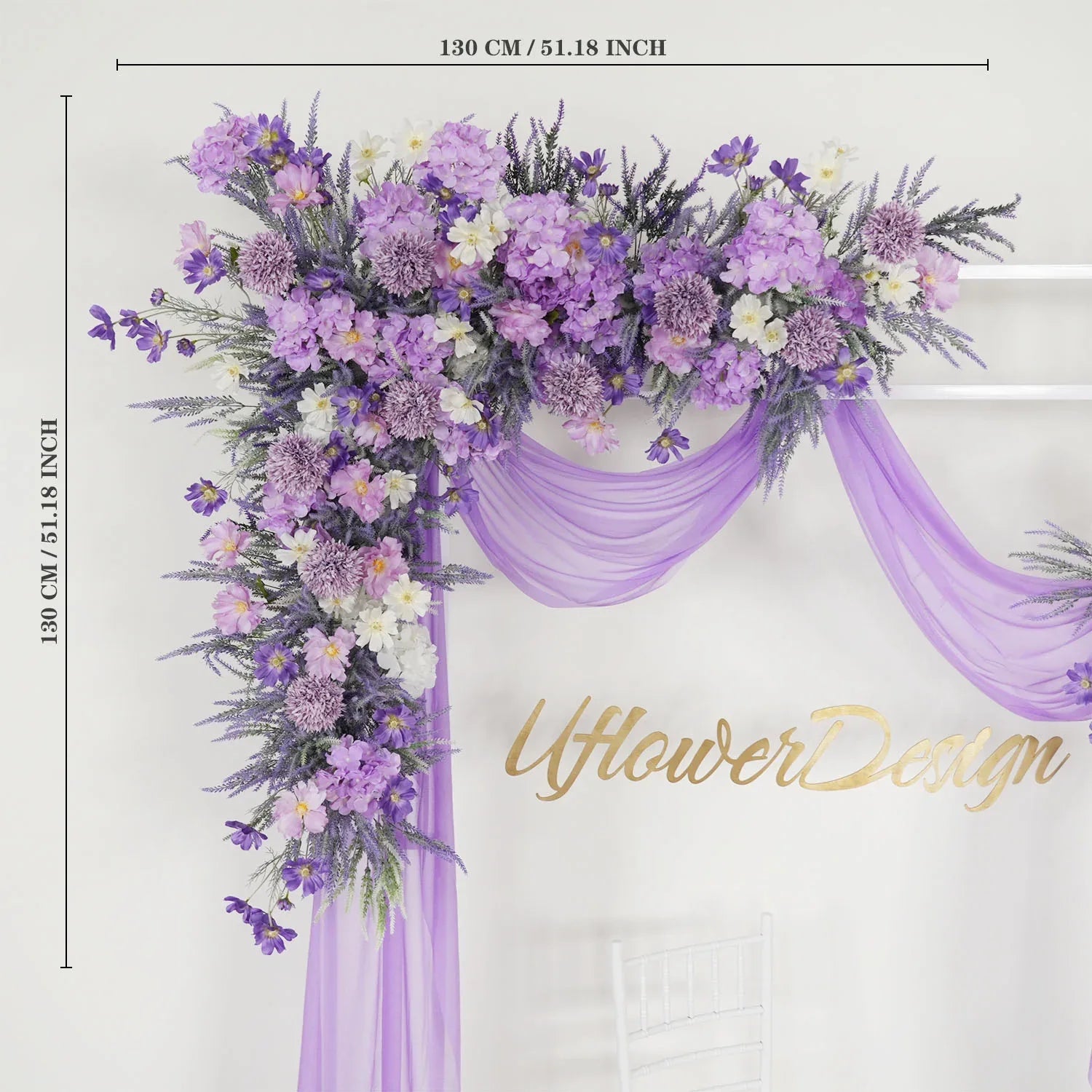 Artificial Purple Lavender Hang Flower Arrangement Wedding Backdrop Decor Props SET80053 - Uflower