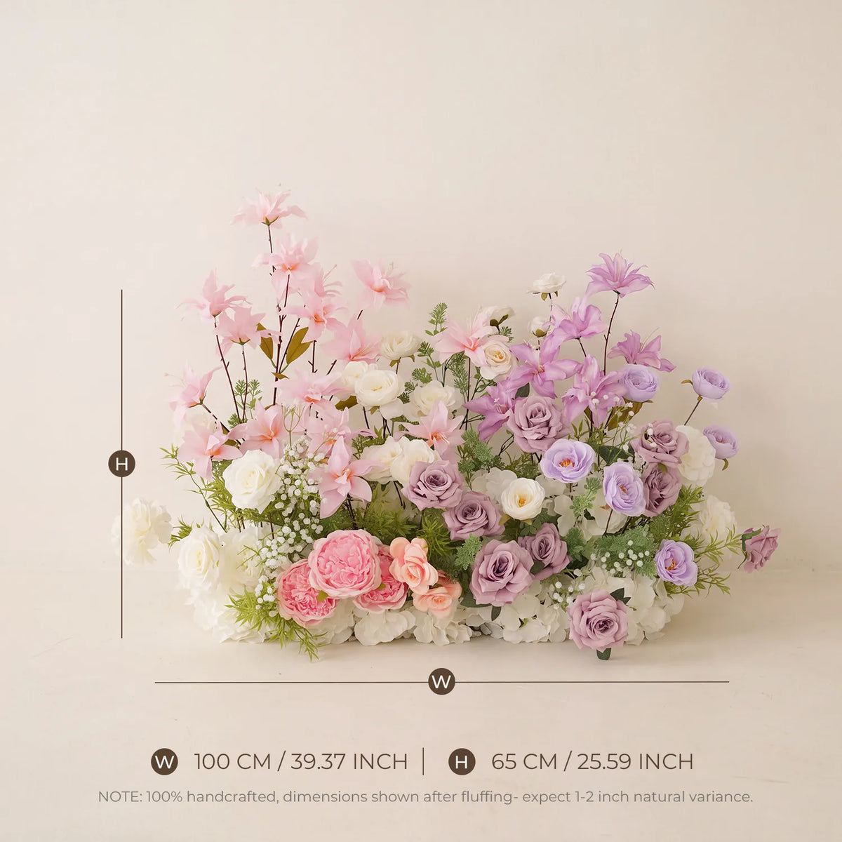 Colorful Church Wedding Decor | One-Stop Arch & Aisle Flower Styling