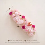 Pink & White Outdoor Wedding Decor | One-Stop Flower Wall, Flower Rows & Table Decor