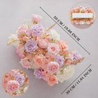 Uflower Pink Purple Rose Floral Door Arch Wedding Party Backdrop Decoration MC80127 - Uflower