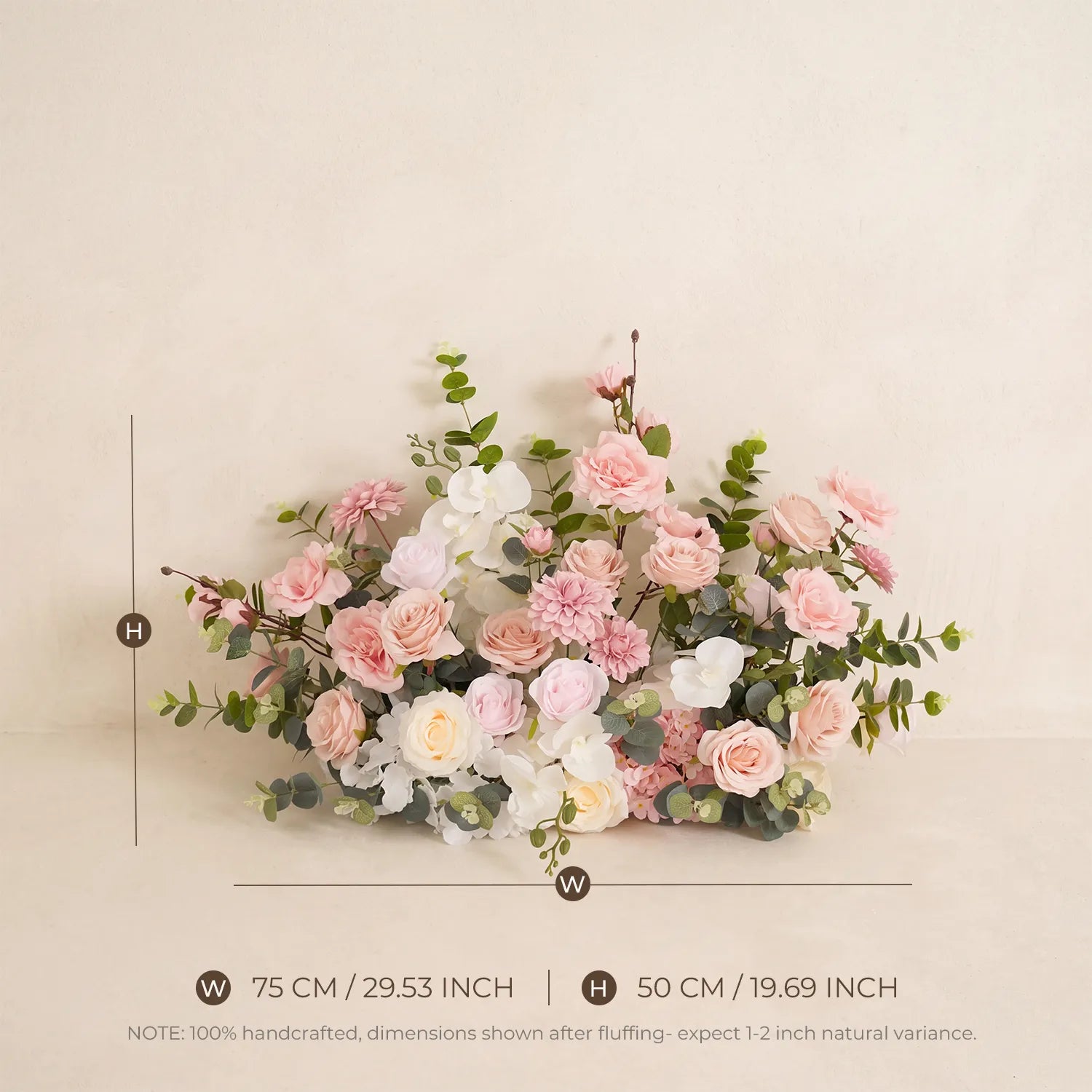 White & Pink One-Stop Wedding Flower Decor | Table Flower Balls, Ground Flowers & Flower Rows