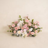 White & Pink One-Stop Wedding Flower Decor | Table Flower Balls, Ground Flowers & Flower Rows