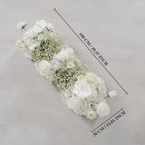 Uflower White Baby's Breath Flower Row Wedding KT Backdrop Decor SET80170