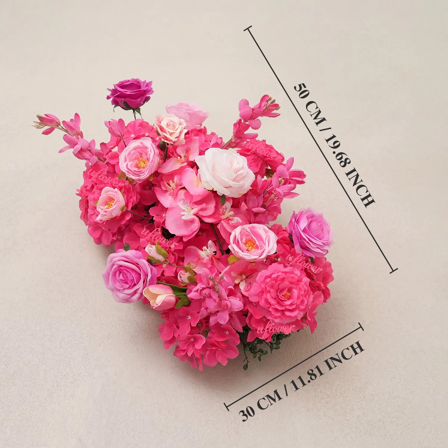 Uflower  Flower Row Decor Wedding Party Event Props MC80389-01