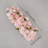 Chemin de table rose Uflower, décor floral de canapé, toile de fond de mariage SET80213
