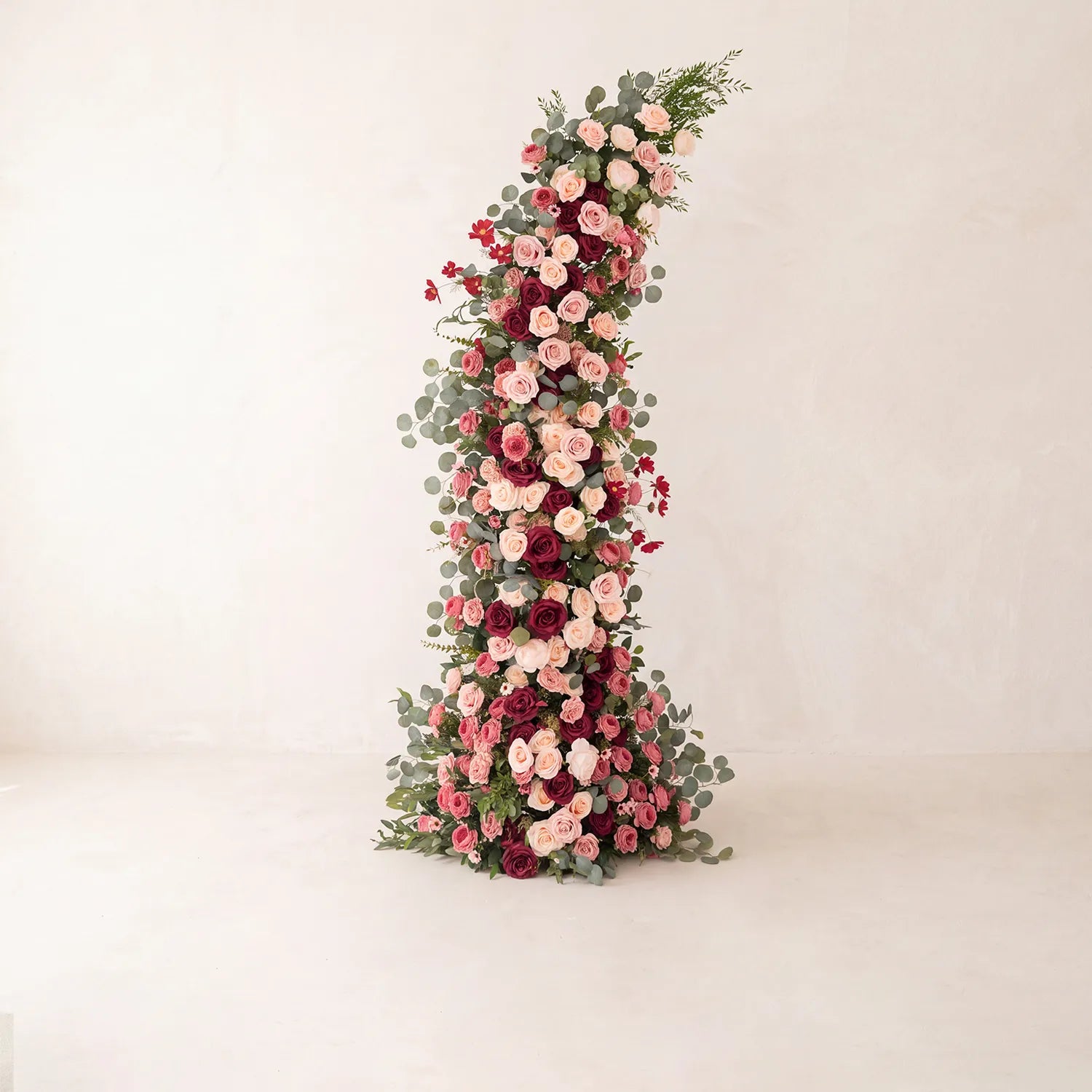 Uflower Red Wedding Decor Set | Horn Arch,Table Centerpiece &Table Runner |Multiple Sizes, One-Stop Styling