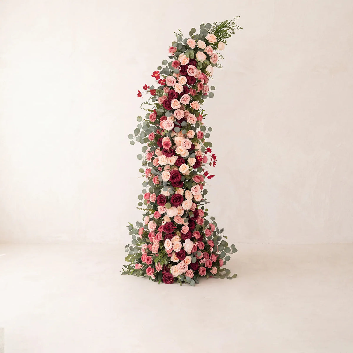 Uflower Red Wedding Decor Set | Horn Arch,Table Centerpiece &Table Runner |Multiple Sizes, One-Stop Styling