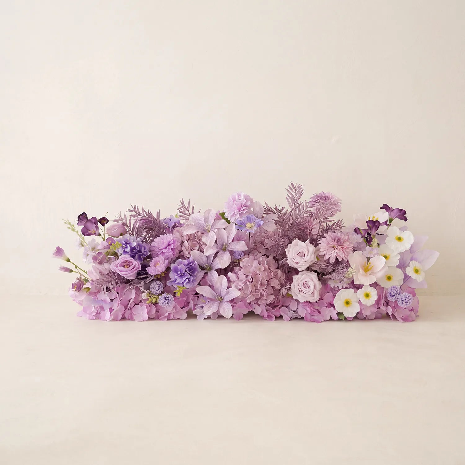 Uflower Taro Purple Wedding Decorations | One-Stop Wedding Styling with Arch, Bridal Bouquet, Chair Flowers & Floral Rows