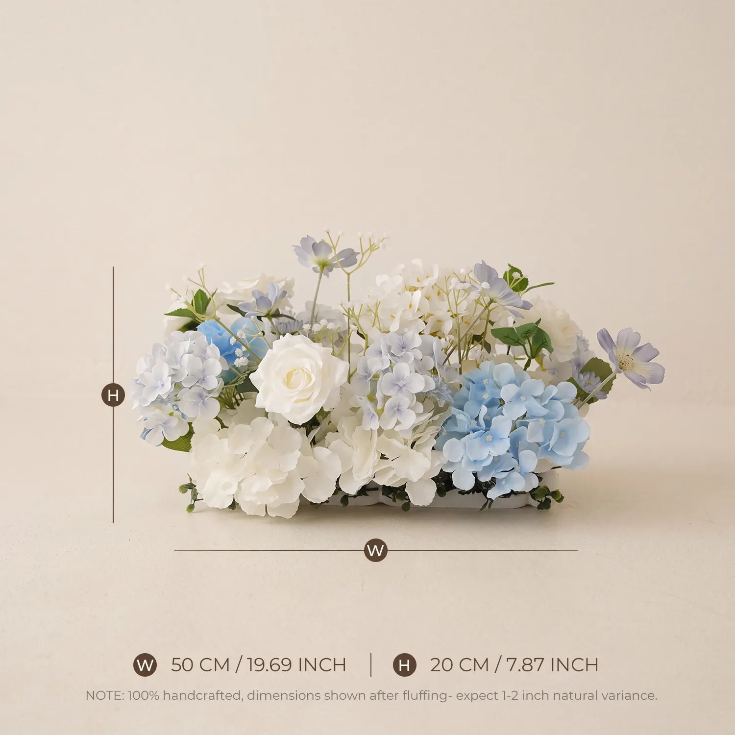 Uflower Romantic Blue Wedding Decor One-Stop Styling | Bridal Bouquet, Boutonnieres, Table Flowers