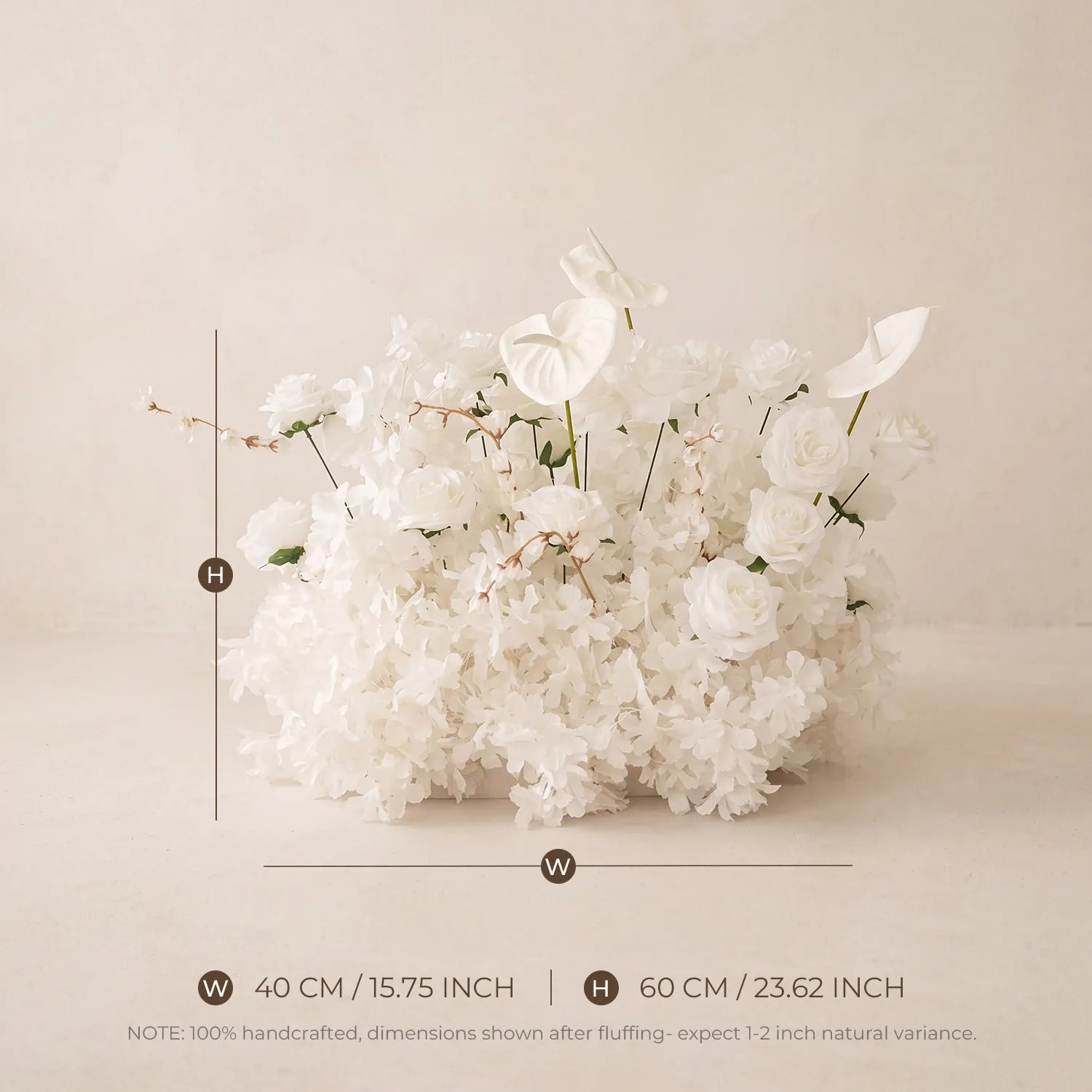 Uflower Elegant Minimalist White Sweetheart Table Decor | One-Stop Styling