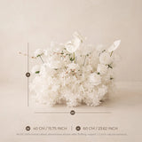 Uflower Elegant Minimalist White Sweetheart Table Decor | One-Stop Styling