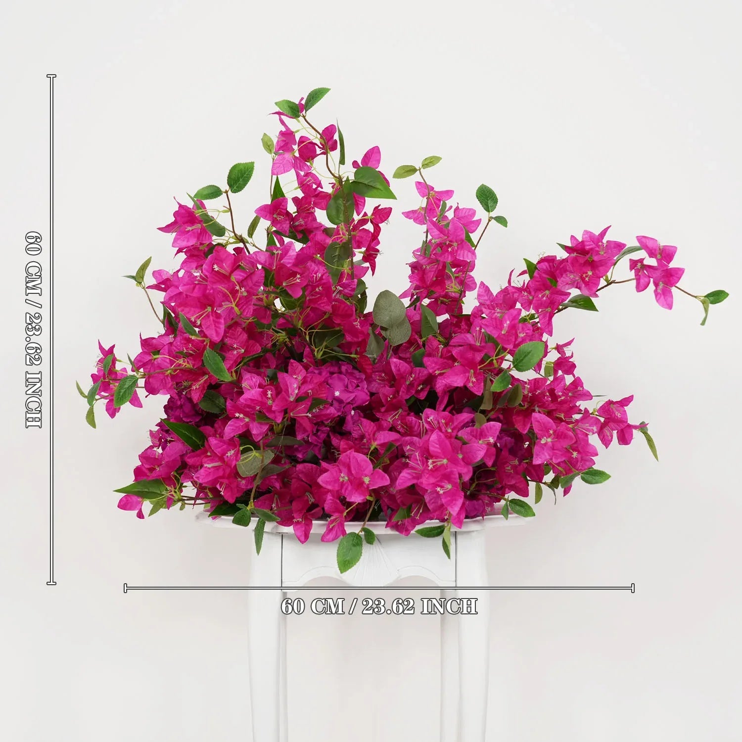 Uflower Rose Red Wedding Horn Arch Background Decoration SET80049 - Uflower