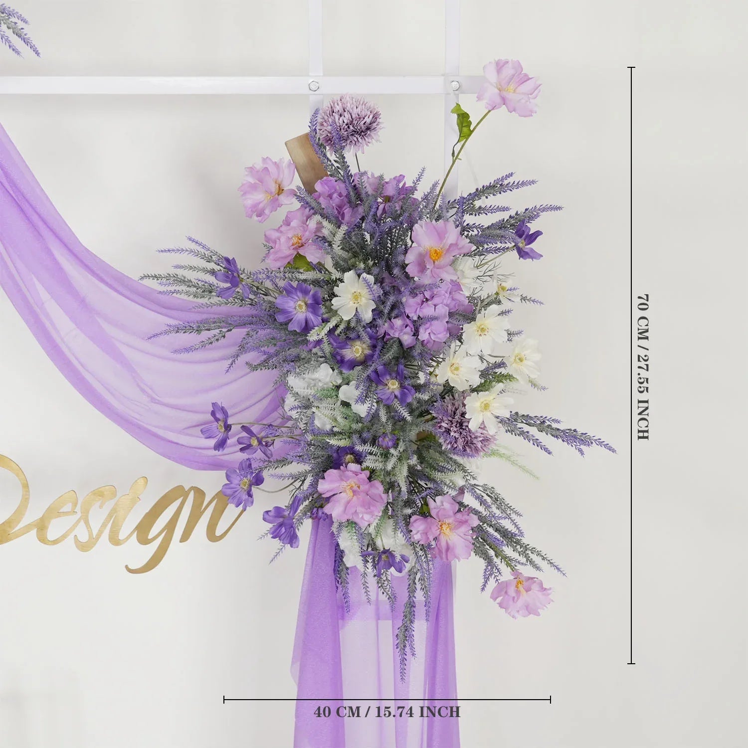 Artificial Purple Lavender Hang Flower Arrangement Wedding Backdrop Decor Props SET80053 - Uflower